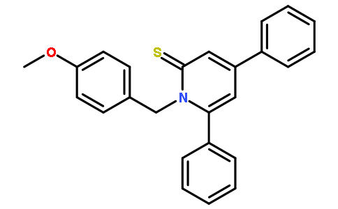 1-[(4-甲氧基苯基)甲基]-4,6-二(苯基)吡啶-2-硫酮