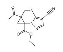 5a-acetyl-5a,6a-dihydro-6a-ethoxycarbonyl-6H-cyclopropa[e]pyrazolo[1,5-a]pyrimidine-3-carbonitrile