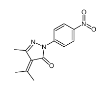 5-Methyl-4-(1-methylethylidene)-2-(4'-nitrophenyl)-2,4-dihydro-3H-pyrazol-3-one