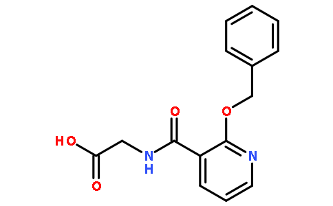 2-[(2-phenylmethoxypyridine-3-carbonyl)amino]acetic acid