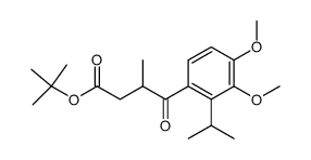 t-butyl 3-methyl-4-oxo-4-(2-isopropyl-3,4-dimethoxyphenyl)butyrate