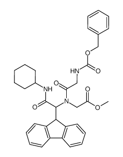 methylN-(((benzyloxy)carbonyl)glycyl)-N-(2-(cyclohexylamino)-1-(9H-fluoren-9-yl)-2-oxoethyl)glycinate
