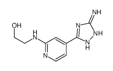 2-[[4-(3-amino-1H-1,2,4-triazol-5-yl)pyridin-2-yl]amino]ethanol