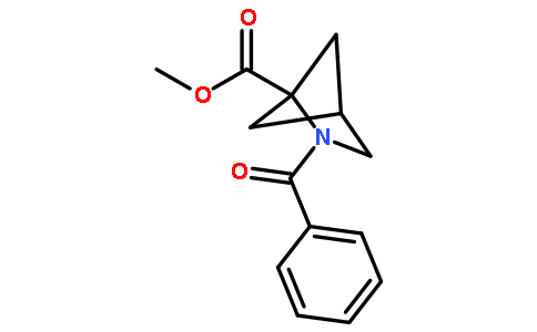 Methyl N-benzoyl-1-azabictclo<2.3.1>hexane-5-carboxylate