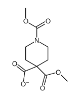 1,4-bis(methoxycarbonyl)piperidine-4-carboxylate