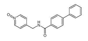 N-[(1-oxidopyridin-1-ium-4-yl)methyl]-4-phenylbenzamide
