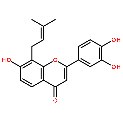 8-异戊烯基-7,3',4'-三羟基黄酮