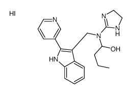 1-[4,5-dihydro-1H-imidazol-2-yl-[(2-pyridin-3-yl-1H-indol-3-yl)methyl]amino]butan-1-ol,hydroiodide