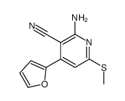 2-amino-4-(furan-2-yl)-6-methylsulfanylpyridine-3-carbonitrile