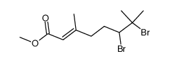 methyl 6,7-dibromo-3,7-dimethyloct-2-enoate
