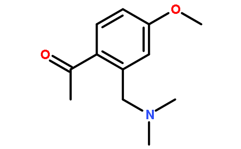 1-(2-二甲基氨基甲基-4-甲氧基苯基)-乙酮
