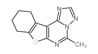 1,2,4-triazolo<2,3-c-5-methyl-8,9,10,11-tetrahydrobenzothieno<3,2-epyrimidine