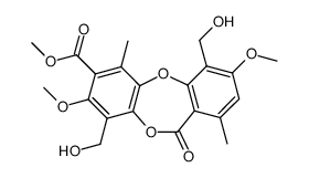 methyl 4-formyl-8-hydroxy-9-hydroxymethyl-3-methoxy-1,6-dimethyl-11-oxo-11H-dibenzo[b,e][1,4]dioxepin-7-carboxylate