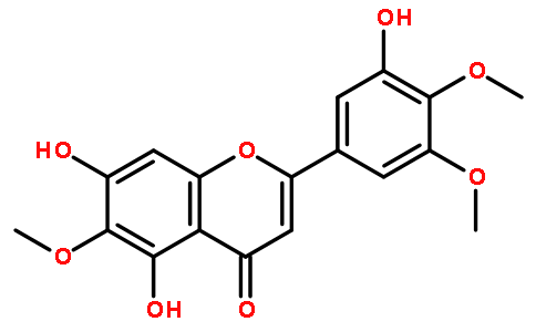 5,7,3-三羟基-6,4,5-三甲氧基黄酮对照品(标准品) | 78417-26-2