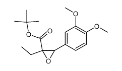 t-butyl 2-ethyl-2,3-epoxy-3-(3',4'-dimethoxyphenyl)-propanoate