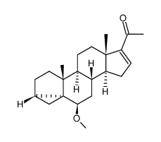 6β-methoxy-3α,5α-cyclo-pregn-16-en-20-one
