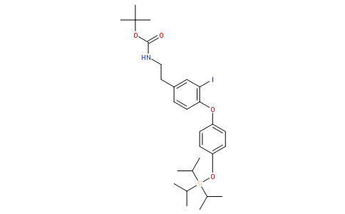 N-叔-丁氧羰基-O-三异丙基硅烷基3-碘类甲腺质