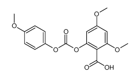 2,4-dimethoxy-6-(((4-methoxyphenoxy)carbonyl)oxy)benzoic acid