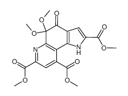 trimethyl 5,5-dimethoxy-4-oxo-4,5-dihydro-1H-pyrrolo[2,3-f]quinoline-2,7,9-tricarboxylate