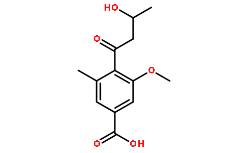 3-Methoxy-4-(3-hydroxybutyryl)-5-methylbenzoic acid