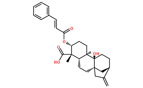 3alpha-肉桂酰氧基-9beta-羟基-对映-贝壳杉-16-烯-19-酸对照品(标准品) | 79406-13-6