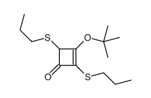 3-[(2-methylpropan-2-yl)oxy]-2,4-bis(propylsulfanyl)cyclobut-2-en-1-one