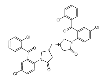 1,1'-methylenebis(3-(4-chloro-2-(2-chlorobenzoyl)phenyl)imidazolidin-4-one)