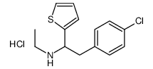 2-(4-chlorophenyl)-N-ethyl-1-thiophen-2-ylethanamine,hydrochloride