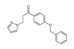 1-(4-phenylmethoxyphenyl)-3-pyrazol-1-ylpropan-1-one