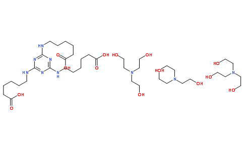 三嗪聚羧酸三乙醇胺盐