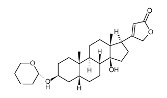 14-hydroxy-3β-tetrahydropyranyloxy-5β-card-20(22)-enolide