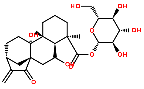 等效-6,9-二羟基-15-氧代-16-贝壳杉烯-19-酸 beta-D-吡喃葡萄糖酯