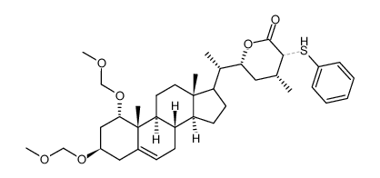 (4R,6R)-6-((1S)-1-((1S,3R,8S,9S,10R,13S,14S)-1,3-bis(methoxymethoxy)-10,13-dimethyl-2,3,4,7,8,9,10,11,12,13,14,15,16,17-tetradecahydro-1H-cyclopenta[a]phenanthren-17-yl)ethyl)-4-methyl-3-(phenylthio)tetrahydro-2H-pyran-2-one