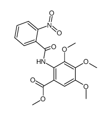N-(o-Nitrobenzoyl-3,4,5-trimethoxy)anthranilic acid methyl ester