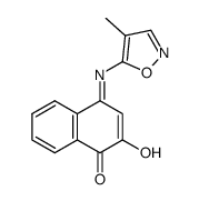 2-hydroxy-N-(4-methyl-5-isoxazolyl)-1,4-naphthoquinone-4-imine