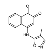 4-N-(4-methyl-5-isoxazolyl)-1,2-naphthoquinone