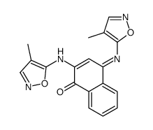 (4E)-2-[(4-甲基-1,2-噁唑-5-基)氨基]-4-[(4-甲基-1,2-噁唑-5-基)亚氨基]萘-1(4H)-酮