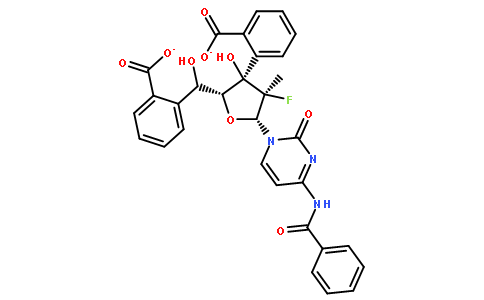 (2''R)-N-苯甲酰基-2''-脱氧-2''-氟-2''-甲基胞苷 3'',5''-二苯甲酸酯