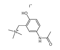 1-(5-acetamido-2-hydroxyphenyl)-N,N,N-trimethylmethanaminium iodide
