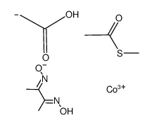 (carboxymethyl)(methyl thioacetate)bis(dimethylglyoximato)cobalt(III)
