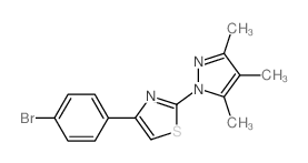 4-(4-bromophenyl)-2-(3,4,5-trimethylpyrazol-1-yl)-1,3-thiazole