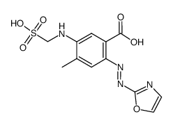 4-甲基-5-(磺甲氨基)-2-(2-噻唑偶氮)苯甲酸
