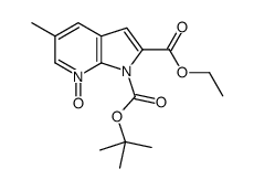 2-Ethyl 1-(2-methyl-2-propanyl) 5-methyl-1H-pyrrolo[2,3-b]pyridin e-1,2-dicarboxylate 7-oxide