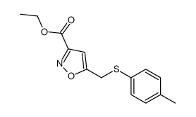 ethyl 5-[(4-methylphenyl)sulfanylmethyl]-1,2-oxazole-3-carboxylate