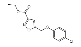 ethyl 5-[(4-chlorophenyl)sulfanylmethyl]-1,2-oxazole-3-carboxylate