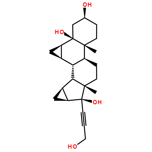17-(3-羟基-1-丙炔基)-6b,7b:15b,16b-二亚甲基雄甾烷-3b,5b,17b-三醇
