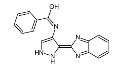 N-[3-(benzimidazol-2-ylidene)-1,2-dihydropyrazol-4-yl]benzamide