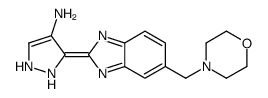 3-[5-(morpholin-4-ylmethyl)benzimidazol-2-ylidene]-1,2-dihydropyrazol-4-amine