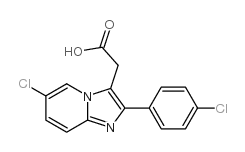 6-氯-2-(4-氯苯基)咪唑并[1,2-a]吡啶-3-乙酸