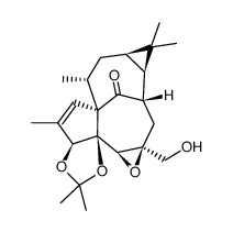 (2aS,5aR,5bR,6aS,8S,8aR,9aR,11R,11aS)-6a-(hydroxymethyl)-2,4,4,9,9,11-hexamethyl-5b,6a,8,8a,9,9a,10,11-octahydro-2aH,7H-8,11a-methanocyclopropa[5',6']oxireno[2'',3'':9',10']cyclodeca[1',2':1,5]cyclopenta[1,2-d][1,3]dioxol-12-one